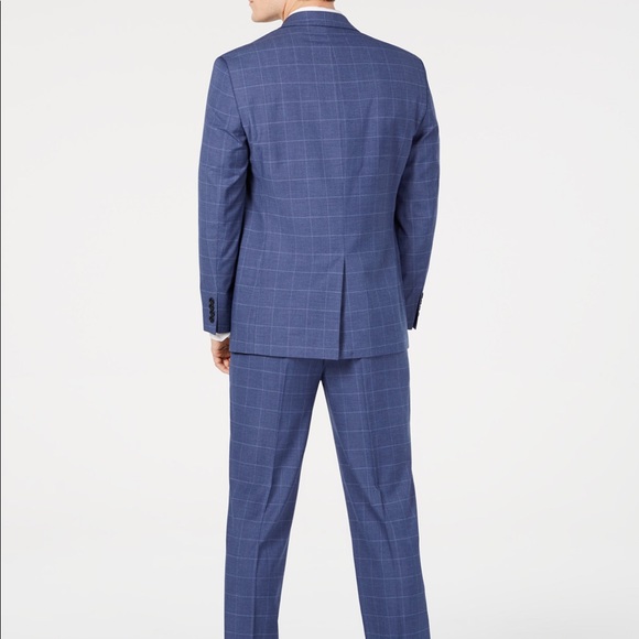 Classic-Fit Stretch Windowpane Sharkskin Suit NWT - Picture 2 of 8